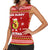 Avo Merry Christmas Women Sleeveless Polo Shirt Xmas Holiday Patterns - Wonder Print Shop