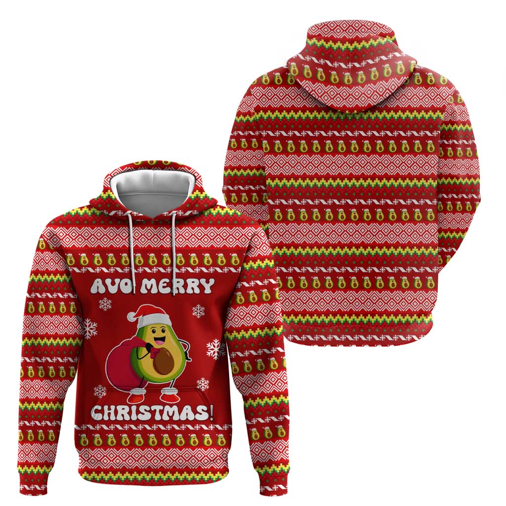 Avo Merry Christmas Zip Hoodie Xmas Holiday Patterns - Wonder Print Shop