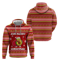 Avo Merry Christmas Zip Hoodie Xmas Holiday Patterns - Wonder Print Shop