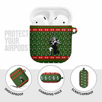 Awesome Firefighter Christmas AirPods Case Xmas Holiday Patterns - Wonder Print Shop