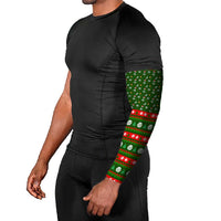 Awesome Firefighter Christmas Arm Sleeves Xmas Holiday Patterns - Wonder Print Shop