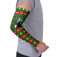 Awesome Firefighter Christmas Arm Sleeves Xmas Holiday Patterns - Wonder Print Shop