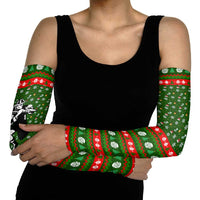 Awesome Firefighter Christmas Arm Sleeves Xmas Holiday Patterns - Wonder Print Shop