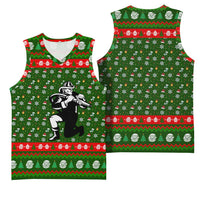 Awesome Firefighter Christmas Basketball Jersey Xmas Holiday Patterns - Wonder Print Shop