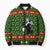 Awesome Firefighter Christmas Bomber Puffer Jacket Xmas Holiday Patterns - Wonder Print Shop