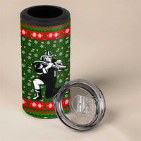 Awesome Firefighter Christmas 4 in 1 Can Cooler Tumbler Xmas Holiday Patterns - Wonder Print Shop