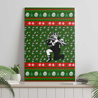 Awesome Firefighter Christmas Canvas Wall Art Xmas Holiday Patterns - Wonder Print Shop