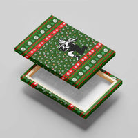 Awesome Firefighter Christmas Canvas Wall Art Xmas Holiday Patterns - Wonder Print Shop