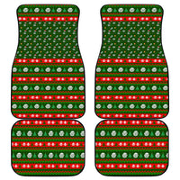 Awesome Firefighter Christmas Car Mats Xmas Holiday Patterns - Wonder Print Shop