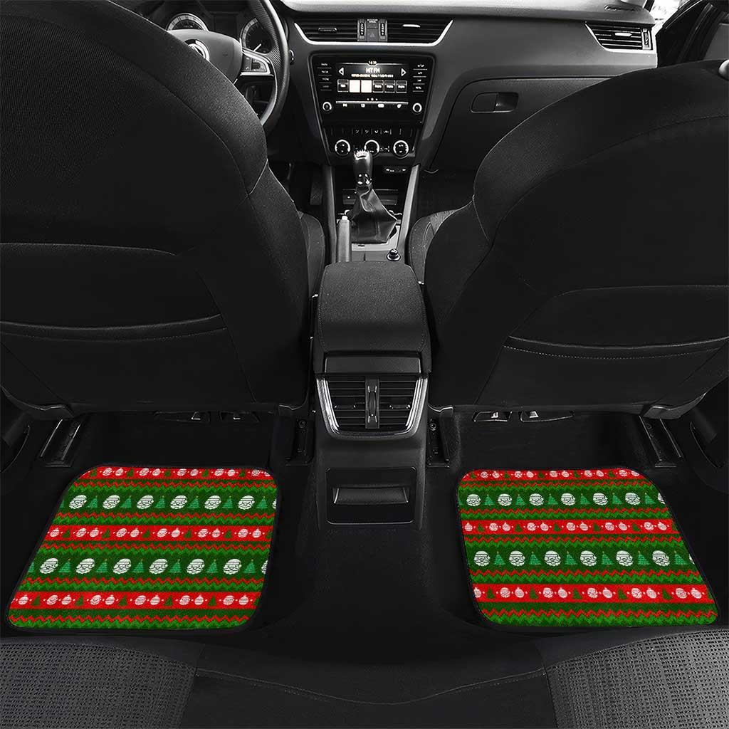 Awesome Firefighter Christmas Car Mats Xmas Holiday Patterns - Wonder Print Shop
