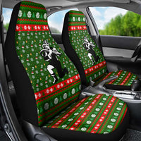 Awesome Firefighter Christmas Car Seat Cover Xmas Holiday Patterns - Wonder Print Shop