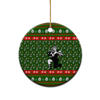 Awesome Firefighter Christmas Ceramic Ornament Xmas Holiday Patterns - Wonder Print Shop
