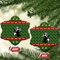 Awesome Firefighter Christmas Ceramic Ornament Xmas Holiday Patterns - Wonder Print Shop