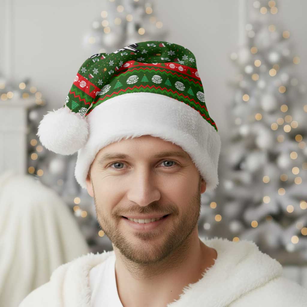Awesome Firefighter Christmas Santa Hat Xmas Holiday Patterns - Wonder Print Shop