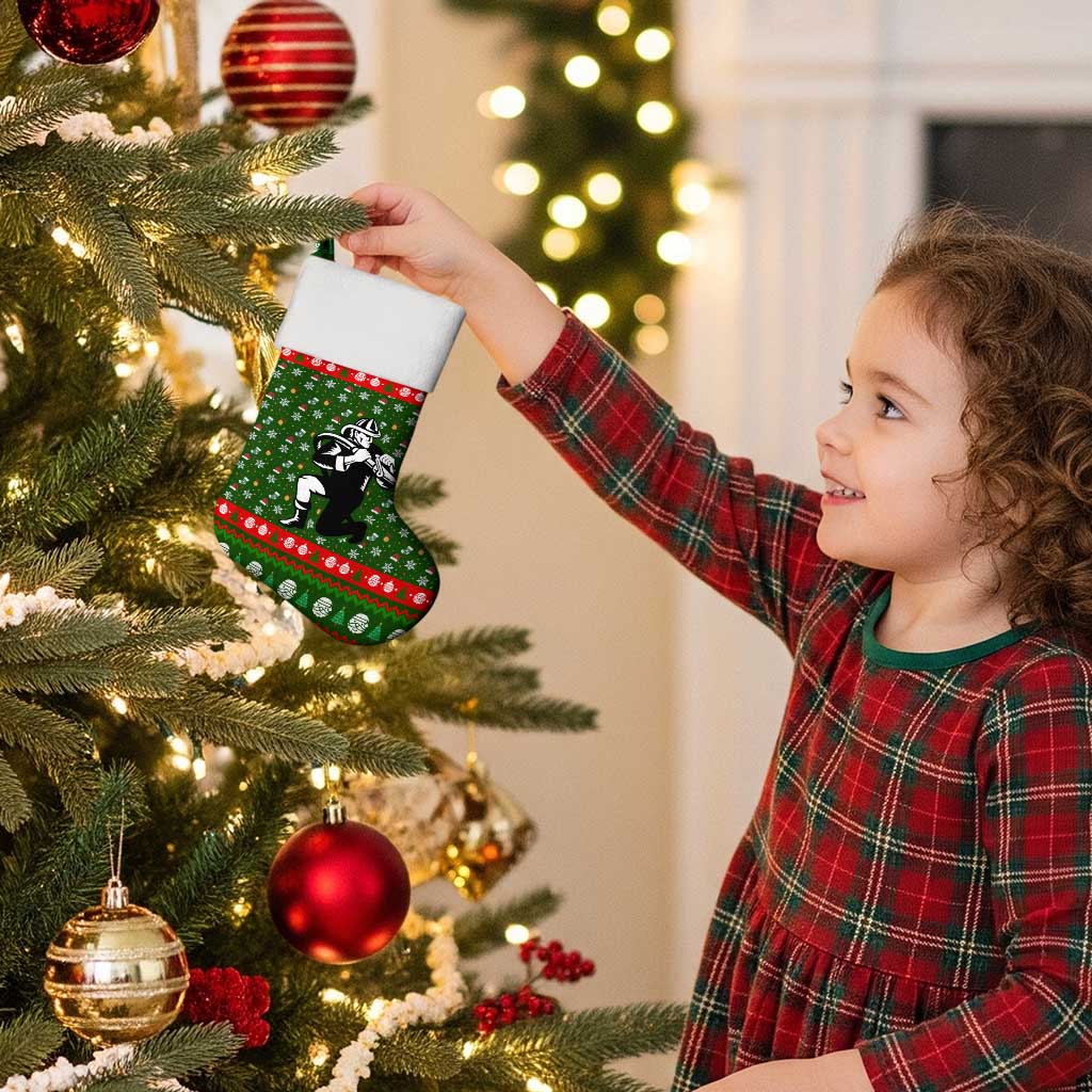 Awesome Firefighter Christmas Stocking Xmas Holiday Patterns - Wonder Print Shop