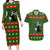 Awesome Firefighter Christmas Couples Matching Long Sleeve Bodycon Dress and Hawaiian Shirt Xmas Holiday Patterns - Wonder Print Shop