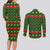 Awesome Firefighter Christmas Couples Matching Long Sleeve Bodycon Dress and Long Sleeve Button Shirt Xmas Holiday Patterns - Wonder Print Shop