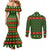 Awesome Firefighter Christmas Couples Matching Mermaid Dress and Long Sleeve Button Shirt Xmas Holiday Patterns - Wonder Print Shop
