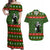 Awesome Firefighter Christmas Couples Matching Off Shoulder Maxi Dress and Hawaiian Shirt Xmas Holiday Patterns - Wonder Print Shop