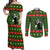 Awesome Firefighter Christmas Couples Matching Off Shoulder Maxi Dress and Long Sleeve Button Shirt Xmas Holiday Patterns - Wonder Print Shop