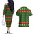 Awesome Firefighter Christmas Couples Matching Off The Shoulder Long Sleeve Dress and Hawaiian Shirt Xmas Holiday Patterns - Wonder Print Shop