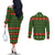 Awesome Firefighter Christmas Couples Matching Off The Shoulder Long Sleeve Dress and Long Sleeve Button Shirt Xmas Holiday Patterns - Wonder Print Shop