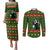 Awesome Firefighter Christmas Couples Matching Puletasi and Long Sleeve Button Shirt Xmas Holiday Patterns - Wonder Print Shop