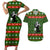 Awesome Firefighter Christmas Couples Matching Short Sleeve Bodycon Dress and Hawaiian Shirt Xmas Holiday Patterns - Wonder Print Shop
