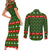 Awesome Firefighter Christmas Couples Matching Short Sleeve Bodycon Dress and Long Sleeve Button Shirt Xmas Holiday Patterns - Wonder Print Shop