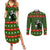 Awesome Firefighter Christmas Couples Matching Summer Maxi Dress and Long Sleeve Button Shirt Xmas Holiday Patterns - Wonder Print Shop