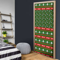 Awesome Firefighter Christmas Door Cover Xmas Holiday Patterns - Wonder Print Shop