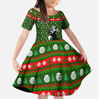 Awesome Firefighter Christmas Family Matching Long Sleeve Bodycon Dress and Hawaiian Shirt Xmas Holiday Patterns - Wonder Print Shop