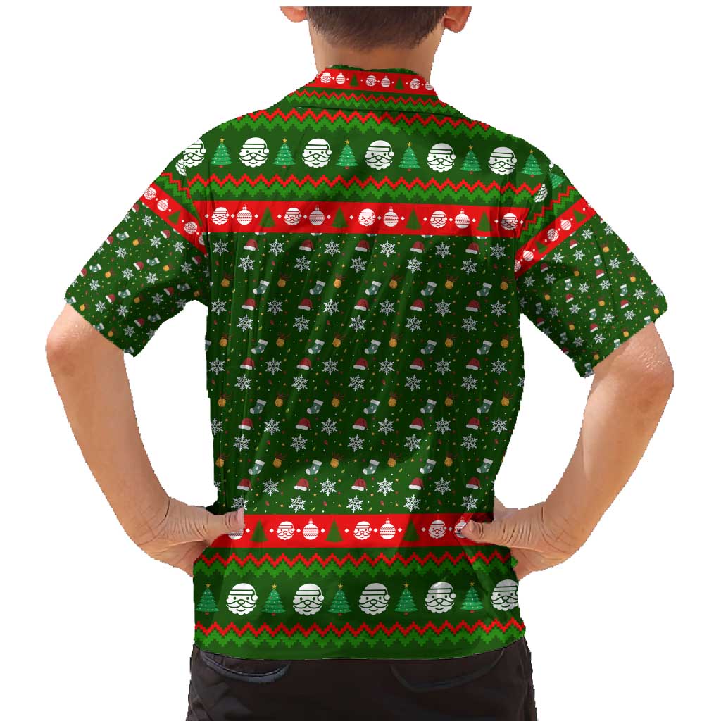 Awesome Firefighter Christmas Family Matching Mermaid Dress and Hawaiian Shirt Xmas Holiday Patterns - Wonder Print Shop
