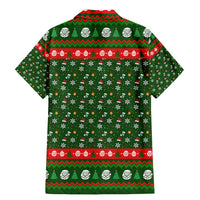 Awesome Firefighter Christmas Family Matching Mermaid Dress and Hawaiian Shirt Xmas Holiday Patterns - Wonder Print Shop