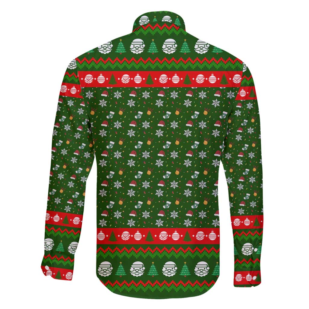 Awesome Firefighter Christmas Family Matching Mermaid Dress and Hawaiian Shirt Xmas Holiday Patterns - Wonder Print Shop