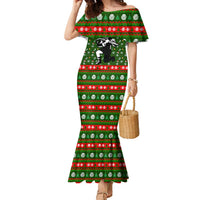 Awesome Firefighter Christmas Family Matching Mermaid Dress and Hawaiian Shirt Xmas Holiday Patterns - Wonder Print Shop