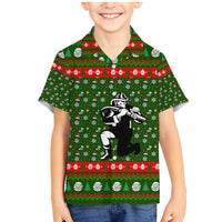 Awesome Firefighter Christmas Family Matching Mermaid Dress and Hawaiian Shirt Xmas Holiday Patterns - Wonder Print Shop