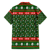 Awesome Firefighter Christmas Family Matching Off The Shoulder Long Sleeve Dress and Hawaiian Shirt Xmas Holiday Patterns - Wonder Print Shop