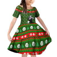 Awesome Firefighter Christmas Family Matching Off Shoulder Short Dress and Hawaiian Shirt Xmas Holiday Patterns - Wonder Print Shop