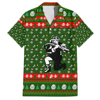 Awesome Firefighter Christmas Family Matching Off Shoulder Short Dress and Hawaiian Shirt Xmas Holiday Patterns - Wonder Print Shop