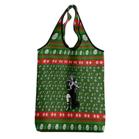 Awesome Firefighter Christmas Grocery Bag Xmas Holiday Patterns - Wonder Print Shop
