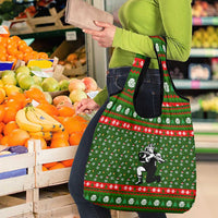 Awesome Firefighter Christmas Grocery Bag Xmas Holiday Patterns - Wonder Print Shop