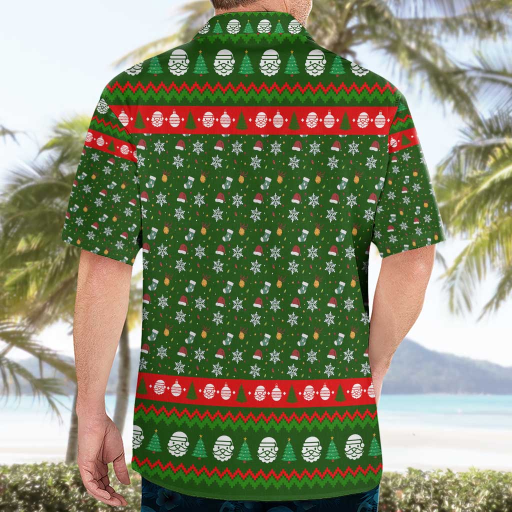 Awesome Firefighter Christmas Hawaiian Shirt Xmas Holiday Patterns - Wonder Print Shop