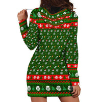 Awesome Firefighter Christmas Hoodie Dress Xmas Holiday Patterns - Wonder Print Shop
