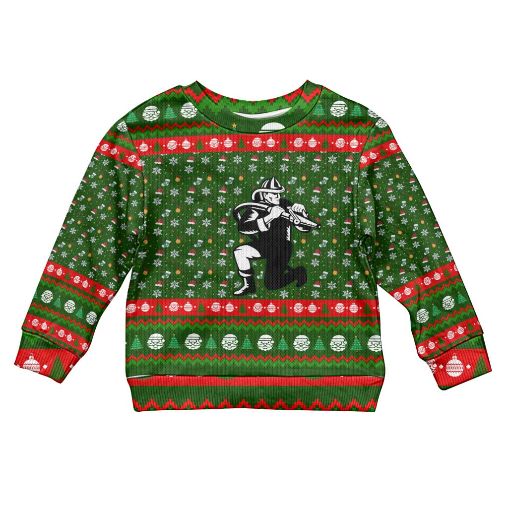 Awesome Firefighter Christmas Kid Ugly Christmas Sweater Xmas Holiday Patterns - Wonder Print Shop