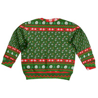 Awesome Firefighter Christmas Kid Ugly Christmas Sweater Xmas Holiday Patterns - Wonder Print Shop