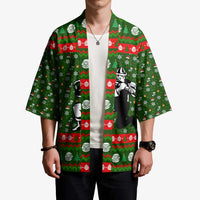 Awesome Firefighter Christmas Kimono Xmas Holiday Patterns - Wonder Print Shop