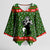 Awesome Firefighter Christmas Kimono Sleeve Blouse Xmas Holiday Patterns - Wonder Print Shop