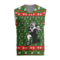 Awesome Firefighter Christmas Knitted V-Neck Vest Xmas Holiday Patterns - Wonder Print Shop