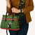 Awesome Firefighter Christmas Leather Bag Xmas Holiday Patterns - Wonder Print Shop